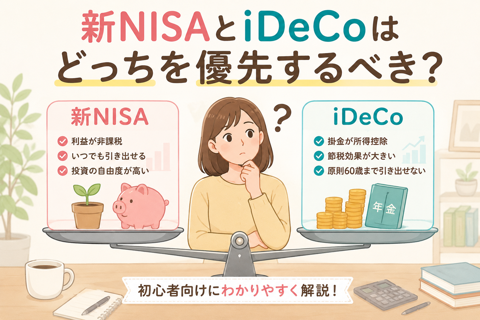 新NISAとiDeCoはどっちを優先するべき?