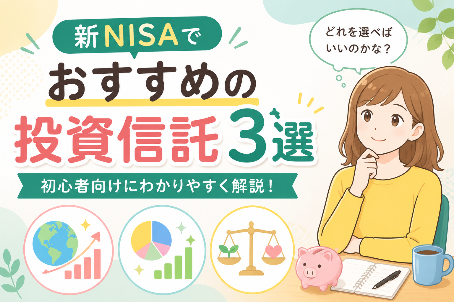 新NISAでおすすめの投資信託3選【初心者向け】