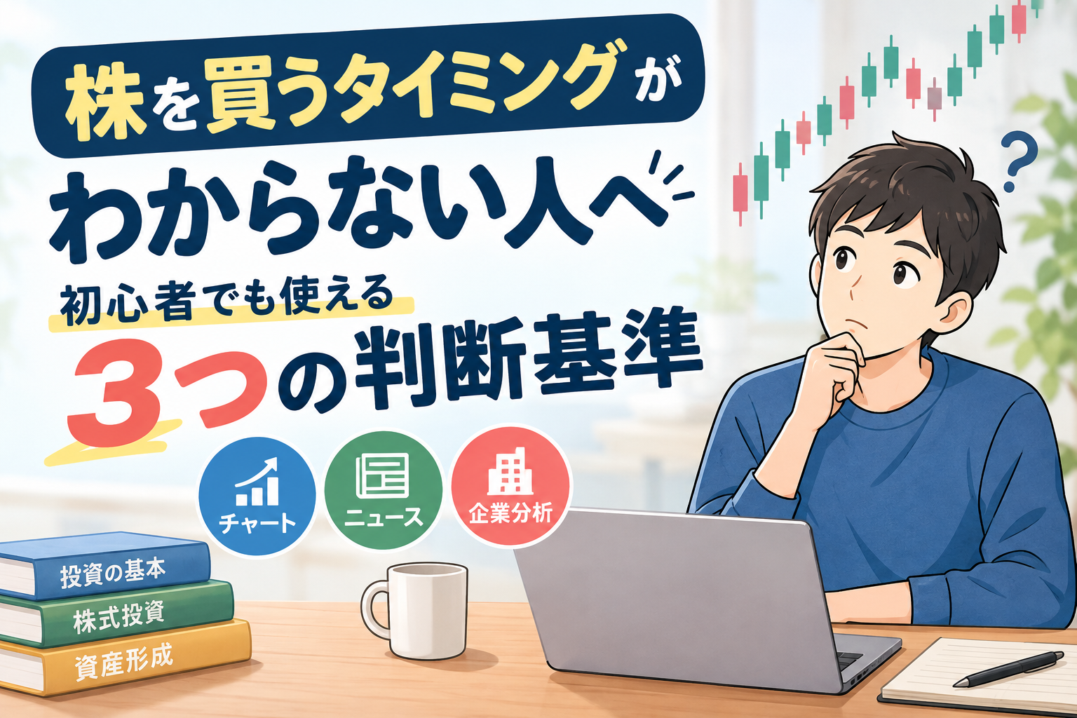 株を買うタイミングがわからない人へ｜初心者でも使える3つの判断基準